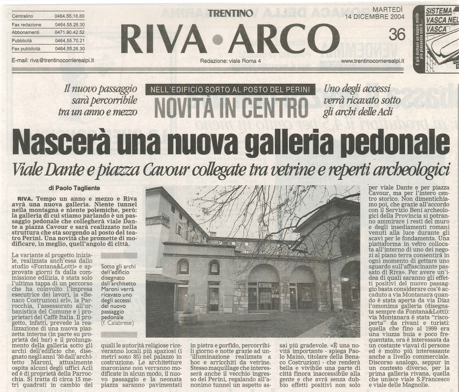 Nascerà una nuova galleria pedonale