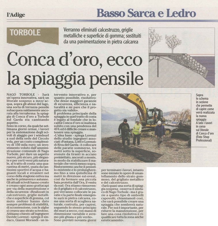 Conca d'Oro, ecco la spiaggia pensile