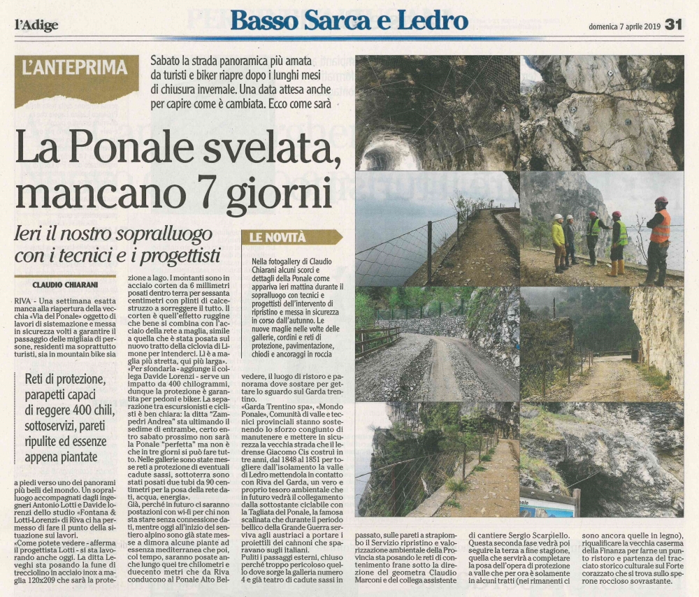 La Ponale svelata, mancano 7 giorni