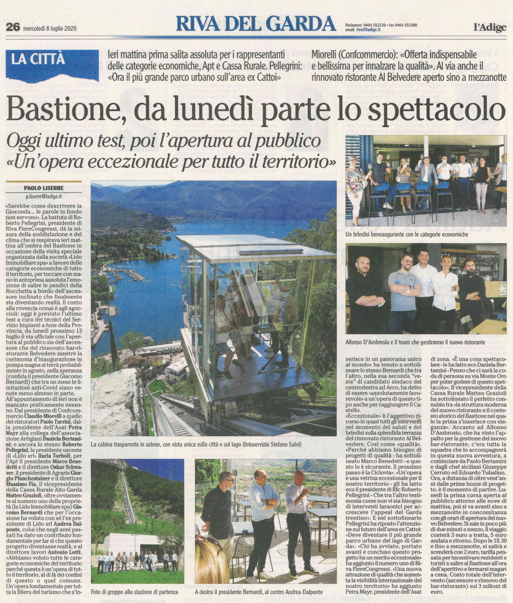 Bastione, da lunedì parte lo spettacolo