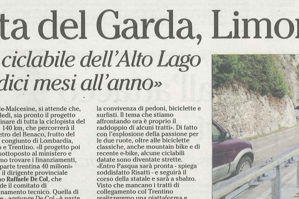 Ciclopista del Garda, Limone inizia