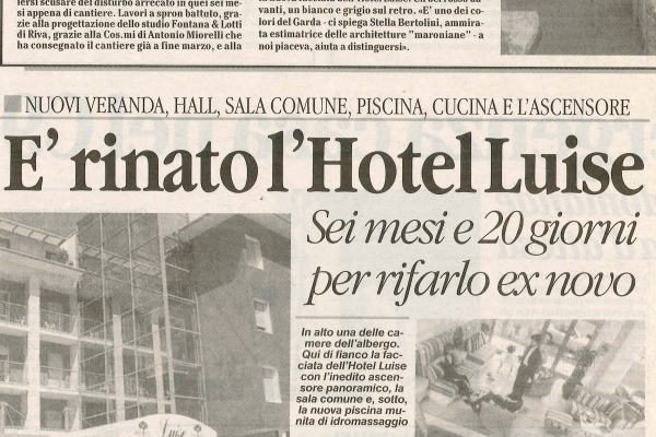È rinato l'Hotel Luise