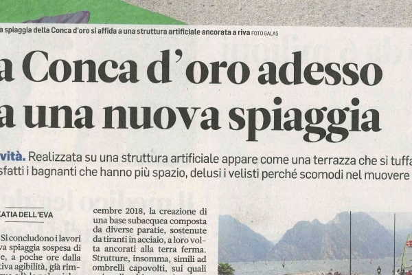 La Conca d'Oro adesso ha una nuova spiaggia