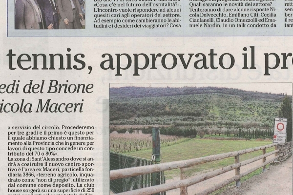 Nuovo tennis, approvato il progetto