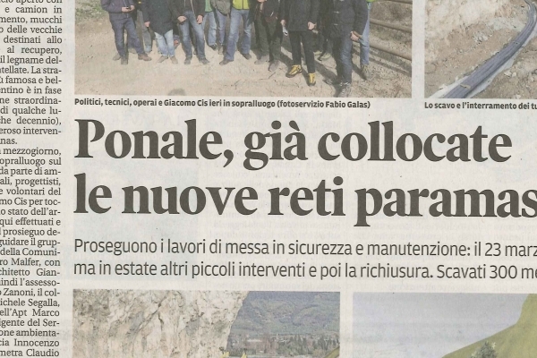 Ponale, già collocate le nuove reti paramassi